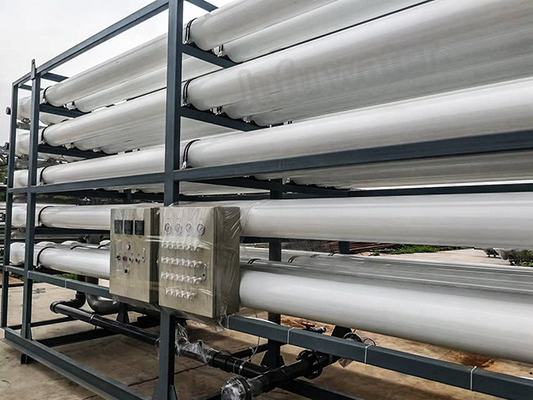 Large Scale RO Water Treatment System FRP Membrane Housing 300TPH