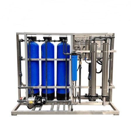1.5KW SS / FRP Tank  Reverse Osmosis System Water Treatment Equipment 500L/h