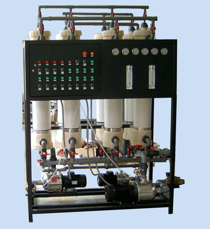 4TPH Ultrafiltration Water Treatment Plant U-PVC / Stainless Steel Ultra Filtration Plant