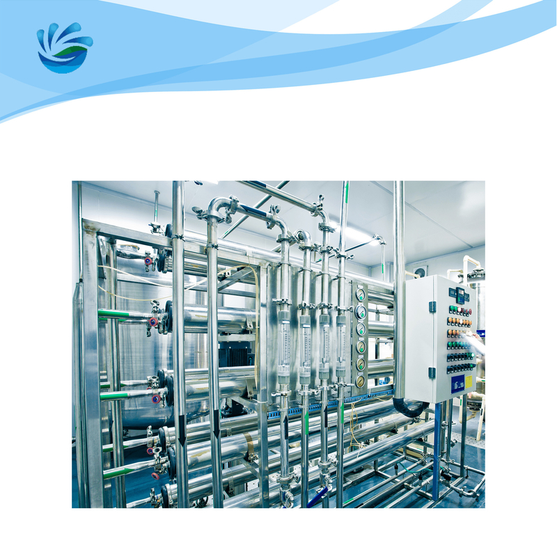 2TPH Double Stage RO Water Purifier Reverse Osmosis Plant For Pharmaceutical