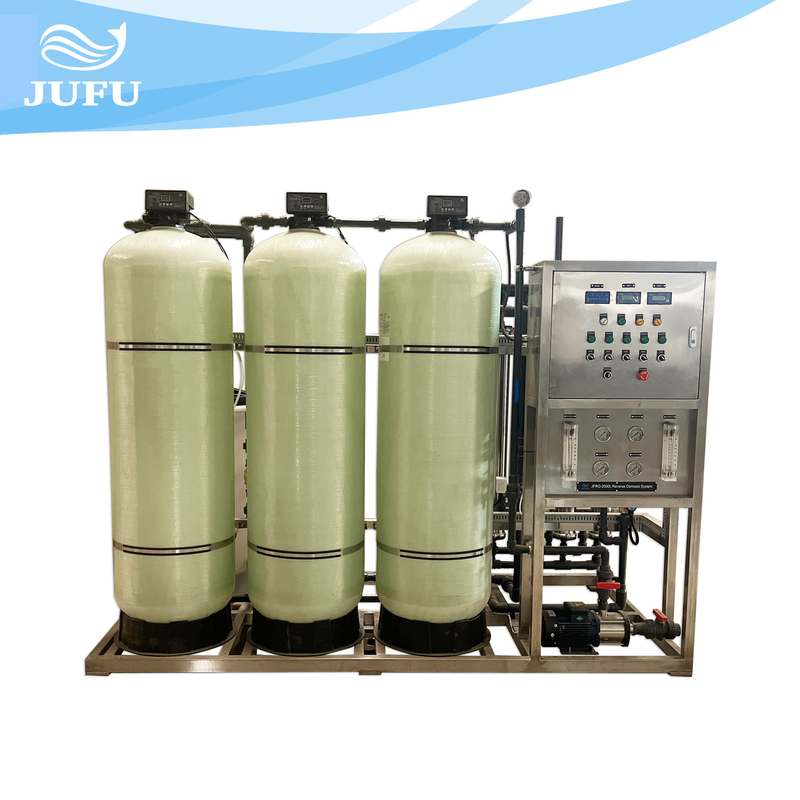 One Stage RO Water Treatment System 2000LPH Water Desalination Plant