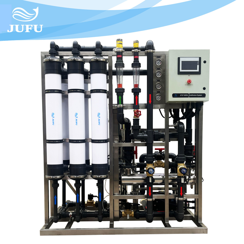 Frp Tank Automatic Valves Ultrafiltration Purification Machine 6t/H 50Hz 60Hz
