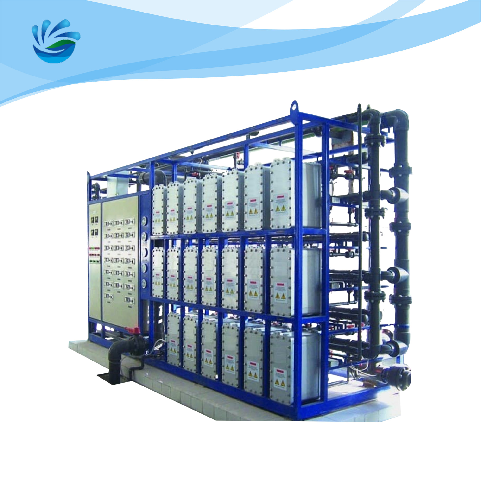 100TPH EDI Water Purification System Water Purifying Machine